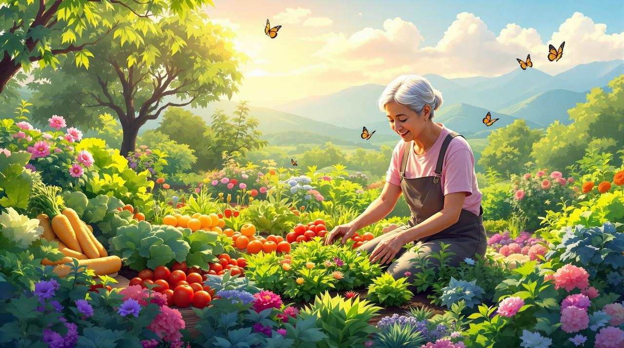 竖屏短剧版治愈动画作品《奶奶的菜园》 - 乡村生活