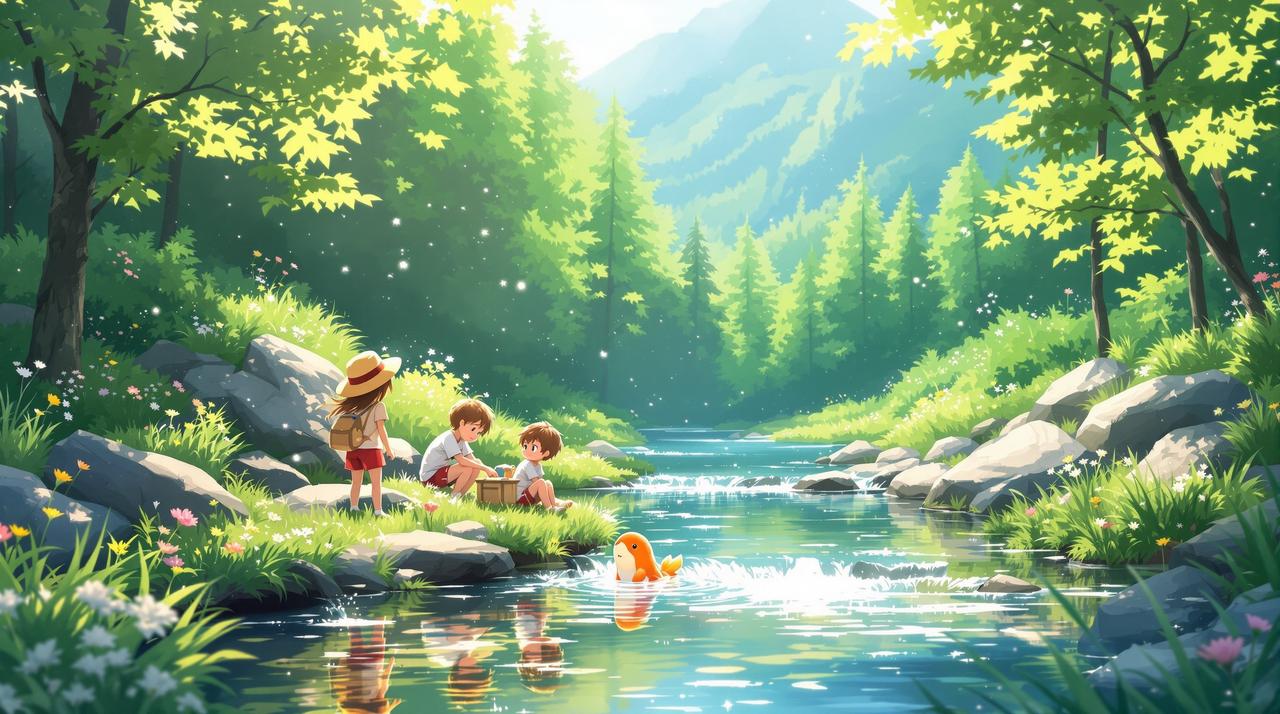 竖屏短剧版治愈动画作品《夏日的河童》 - 暖心家庭